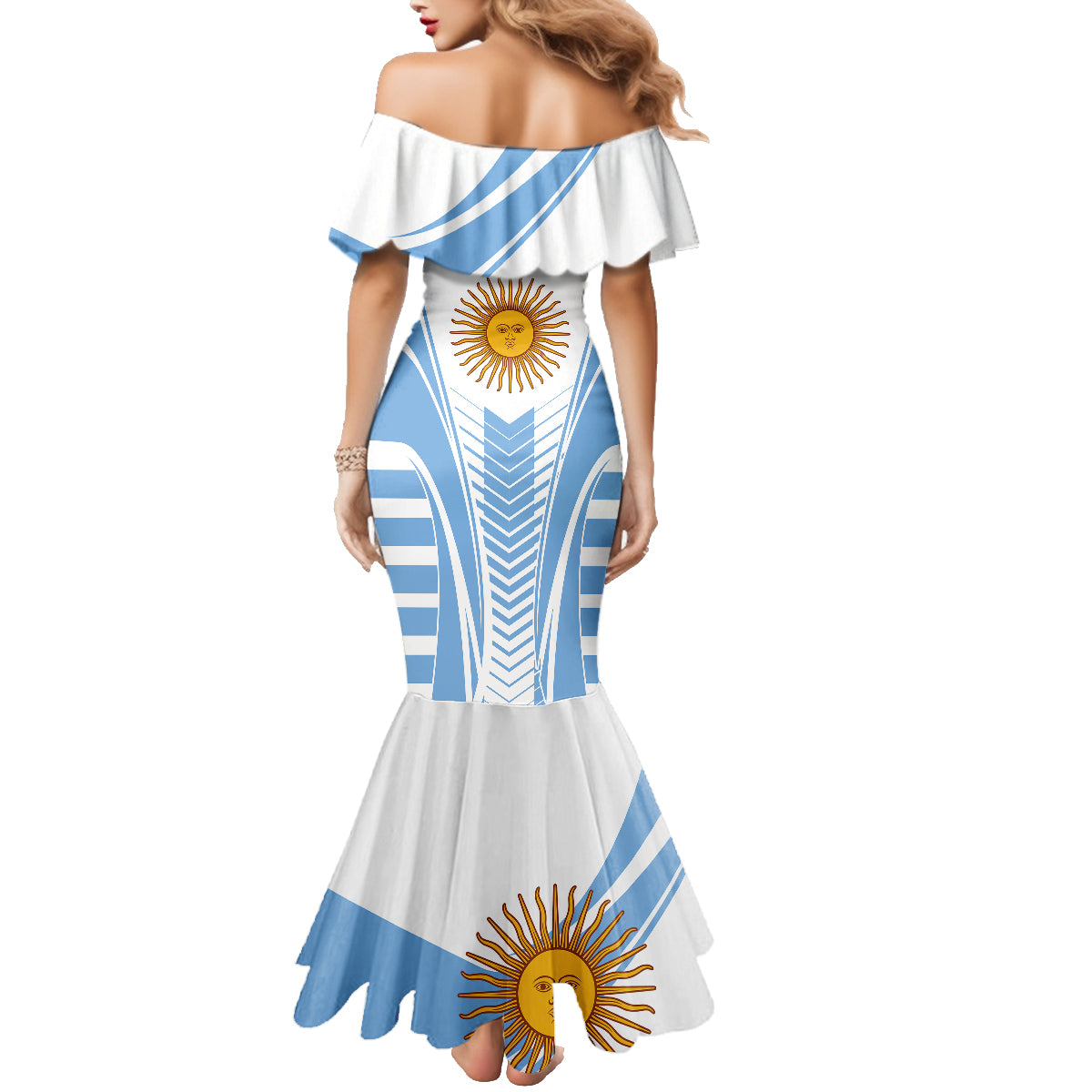 Argentina Rugby Family Matching Mermaid Dress and Hawaiian Shirt World Cup 2023 Los Pumas Go Champion LT9 - Wonder Print Shop