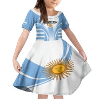 Argentina Rugby Family Matching Off Shoulder Short Dress and Hawaiian Shirt World Cup 2023 Los Pumas Go Champion LT9 - Wonder Print Shop