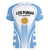 Argentina Rugby Women V Neck T Shirt World Cup 2023 Los Pumas Go Champion - Wonder Print Shop
