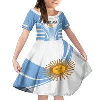 Custom Argentina Rugby Family Matching Long Sleeve Bodycon Dress and Hawaiian Shirt World Cup 2023 Los Pumas Go Champion LT9 - Wonder Print Shop