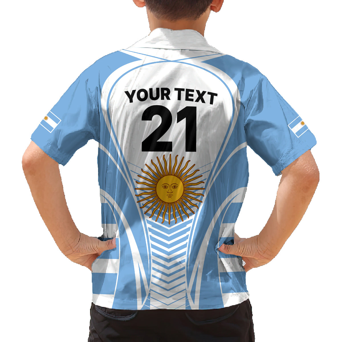 Custom Argentina Rugby Family Matching Puletasi Dress and Hawaiian Shirt World Cup 2023 Los Pumas Go Champion - Wonder Print Shop
