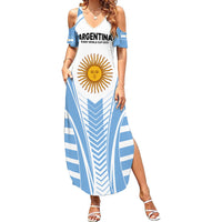 Custom Argentina Rugby Family Matching Summer Maxi Dress and Hawaiian Shirt World Cup 2023 Los Pumas Go Champion - Wonder Print Shop