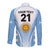 Custom Argentina Rugby Long Sleeve Button Shirt World Cup 2023 Los Pumas Go Champion - Wonder Print Shop