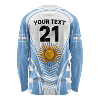 Custom Argentina Rugby Long Sleeve Shirt World Cup 2023 Los Pumas Go Champion - Wonder Print Shop