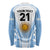 Custom Argentina Rugby Long Sleeve Shirt World Cup 2023 Los Pumas Go Champion - Wonder Print Shop