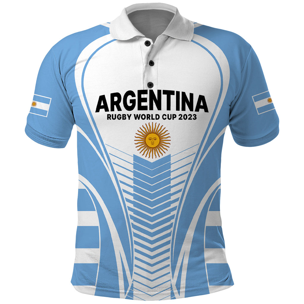 Custom Argentina Rugby Polo Shirt World Cup 2023 Los Pumas Go Champion - Wonder Print Shop