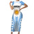 Custom Argentina Rugby Short Sleeve Bodycon Dress World Cup 2023 Los Pumas Go Champion - Wonder Print Shop