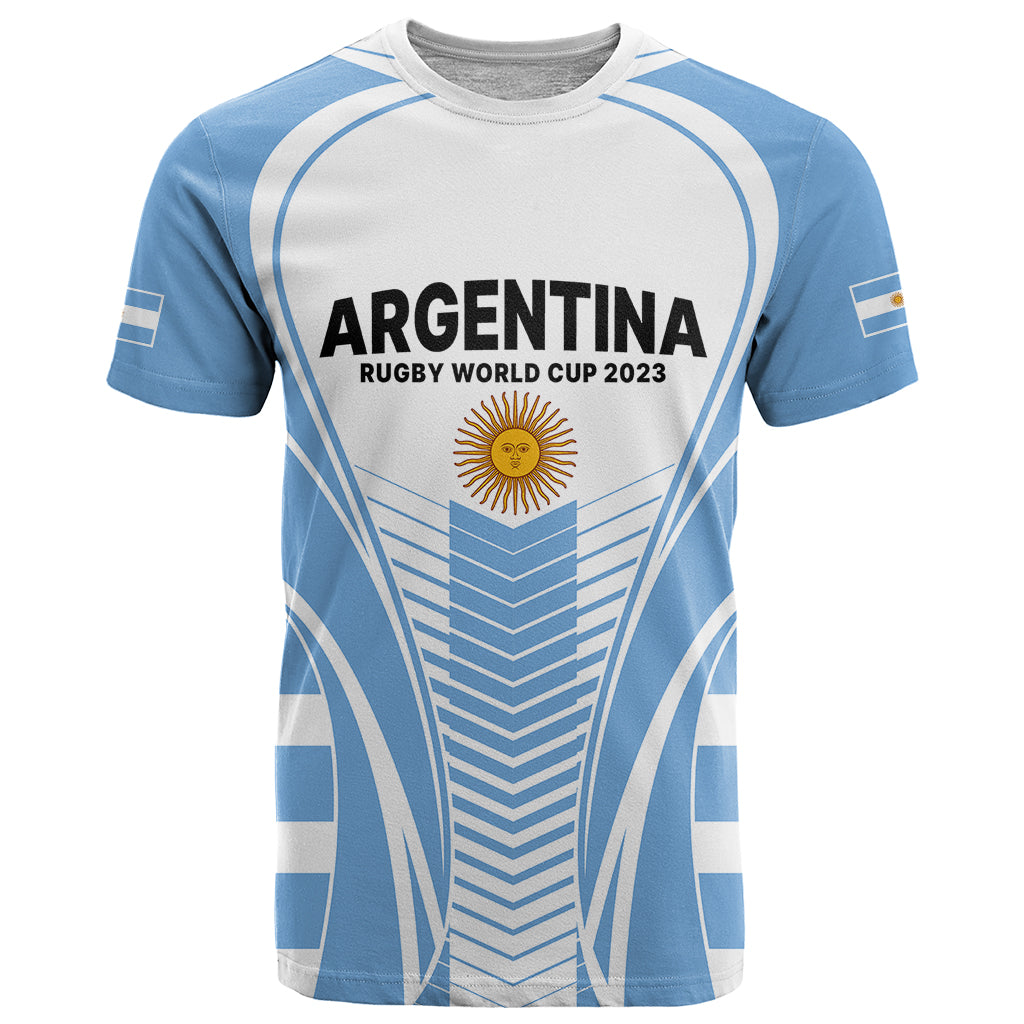 Custom Argentina Rugby T Shirt World Cup 2023 Los Pumas Go Champion - Wonder Print Shop