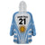 Custom Argentina Rugby Wearable Blanket Hoodie World Cup 2023 Los Pumas Go Champion - Wonder Print Shop