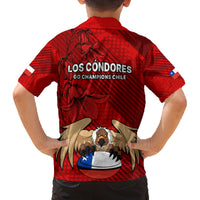Chile Rugby Kid Hawaiian Shirt Los Condores Mascot with Bellflower World Cup 2023 - Wonder Print Shop