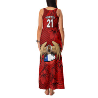 Custom Chile Rugby Family Matching Tank Maxi Dress and Hawaiian Shirt Los Condores Mascot with Bellflower World Cup 2023 - Wonder Print Shop