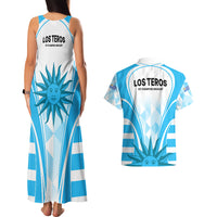 Uruguay Rugby Couples Matching Tank Maxi Dress and Hawaiian Shirt World Cup 2023 Go Los Teros LT9 - Wonder Print Shop