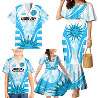 Uruguay Rugby Family Matching Mermaid Dress and Hawaiian Shirt World Cup 2023 Go Los Teros LT9 - Wonder Print Shop