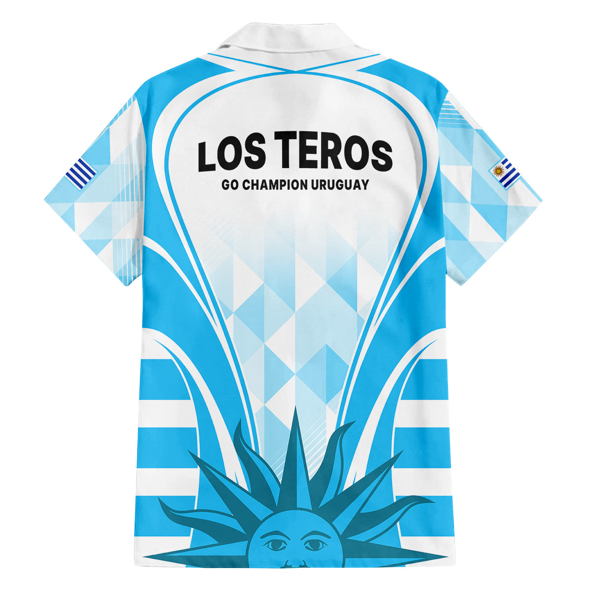Uruguay Rugby Family Matching Off Shoulder Long Sleeve Dress and Hawaiian Shirt World Cup 2023 Go Los Teros - Wonder Print Shop