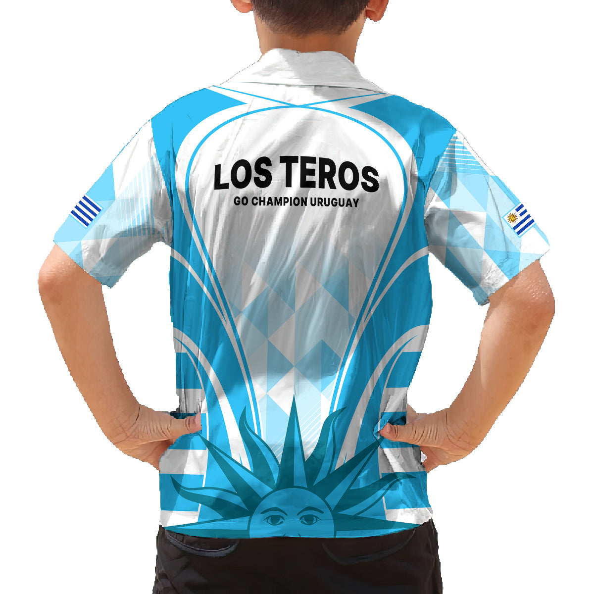 Uruguay Rugby Family Matching Off Shoulder Short Dress and Hawaiian Shirt World Cup 2023 Go Los Teros LT9 - Wonder Print Shop