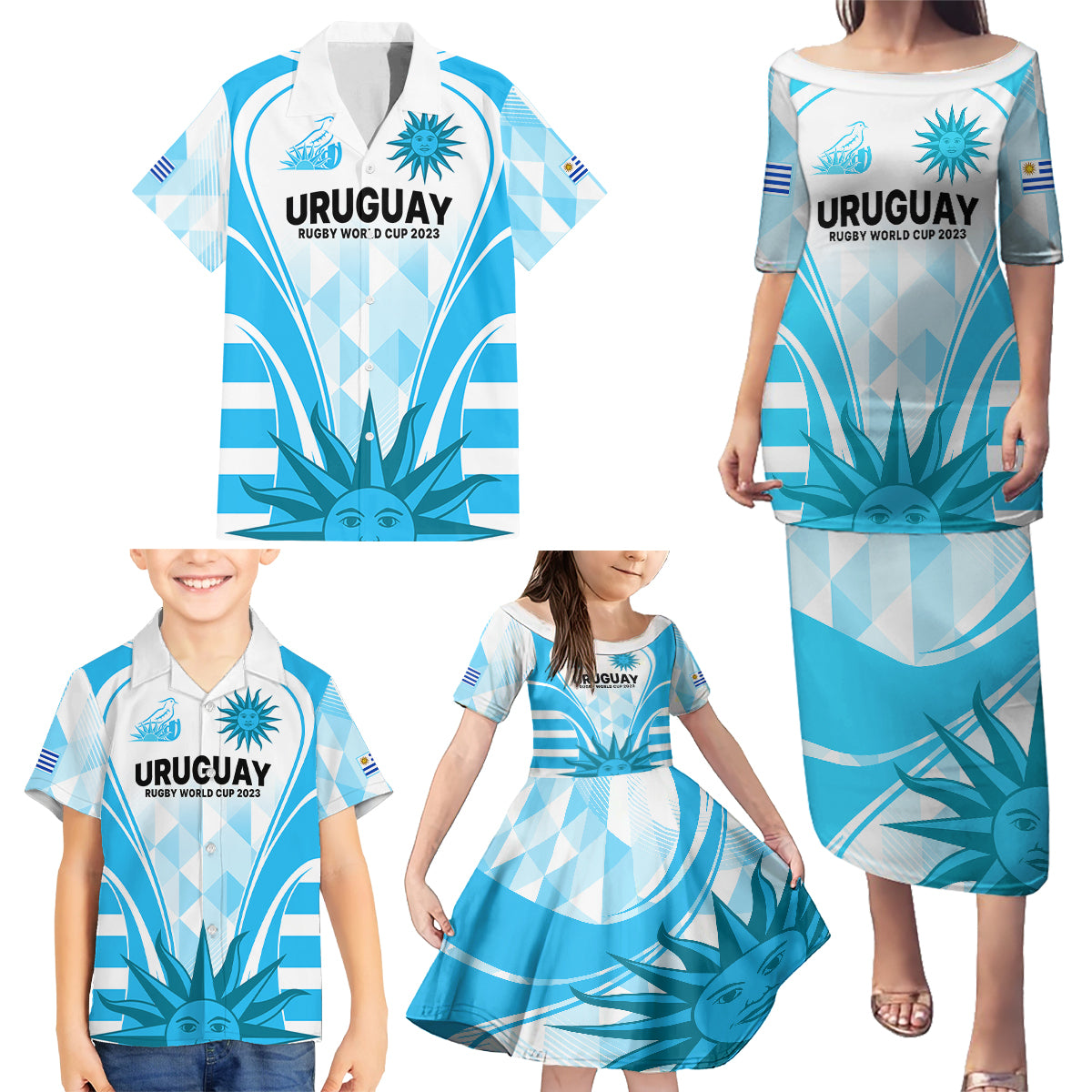 uruguay-rugby-family-matching-puletasi-dress-and-hawaiian-shirt-world-cup-2023-go-los-teros