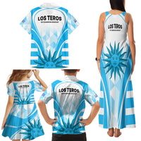 Uruguay Rugby Family Matching Tank Maxi Dress and Hawaiian Shirt World Cup 2023 Go Los Teros - Wonder Print Shop