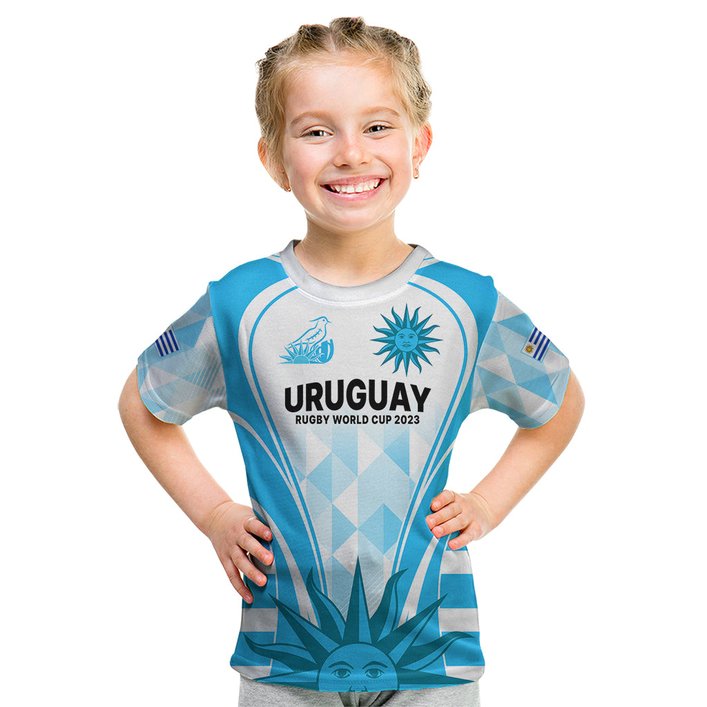 Uruguay Rugby Kid T Shirt World Cup 2023 Go Los Teros - Wonder Print Shop