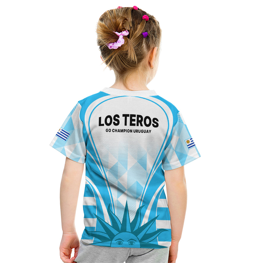 Uruguay Rugby Kid T Shirt World Cup 2023 Go Los Teros - Wonder Print Shop