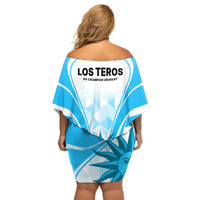 Uruguay Rugby Off Shoulder Short Dress World Cup 2023 Go Los Teros - Wonder Print Shop