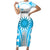 Uruguay Rugby Short Sleeve Bodycon Dress World Cup 2023 Go Los Teros - Wonder Print Shop