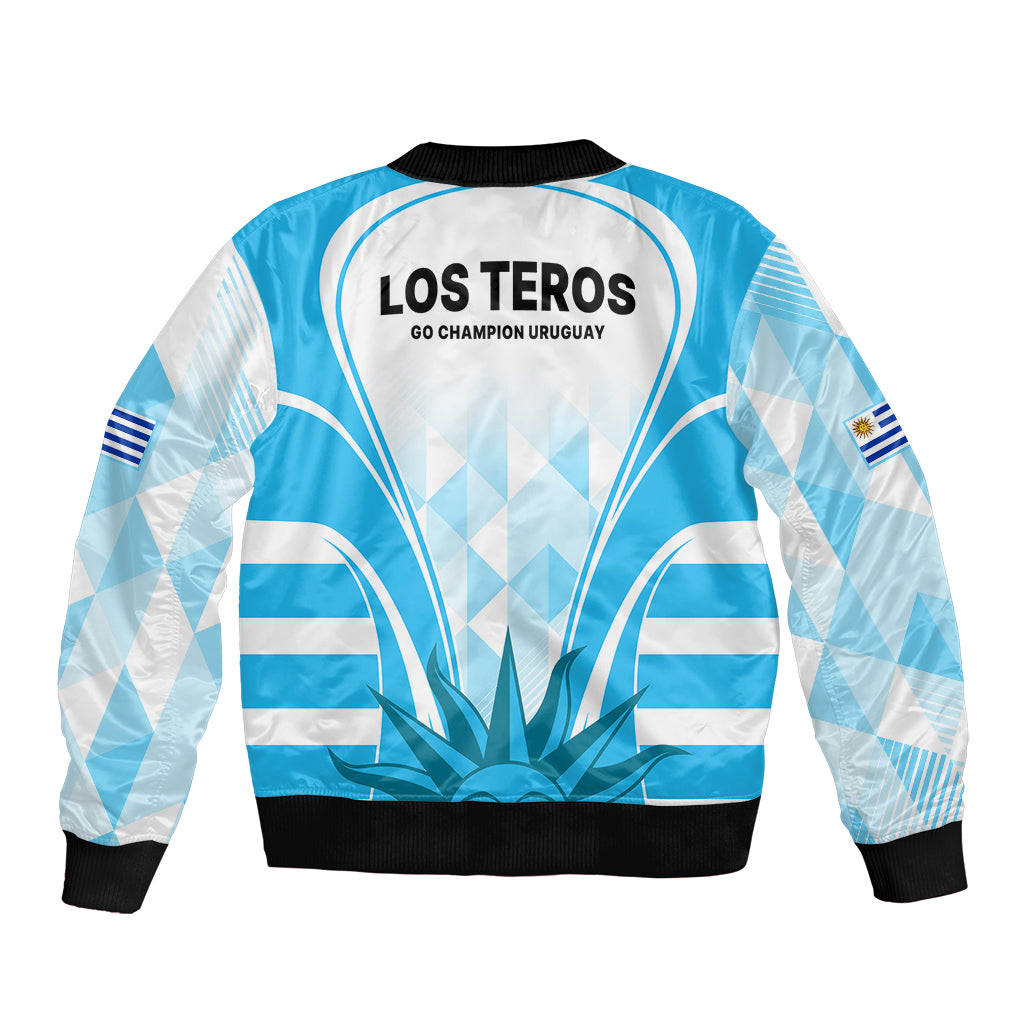 Uruguay Rugby Sleeve Zip Bomber Jacket World Cup 2023 Go Los Teros - Wonder Print Shop
