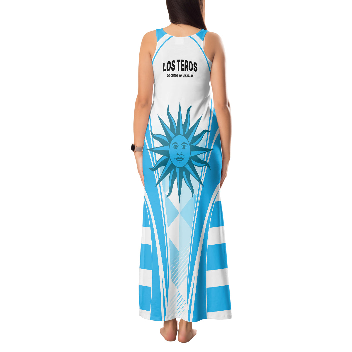 Uruguay Rugby Tank Maxi Dress World Cup 2023 Go Los Teros - Wonder Print Shop