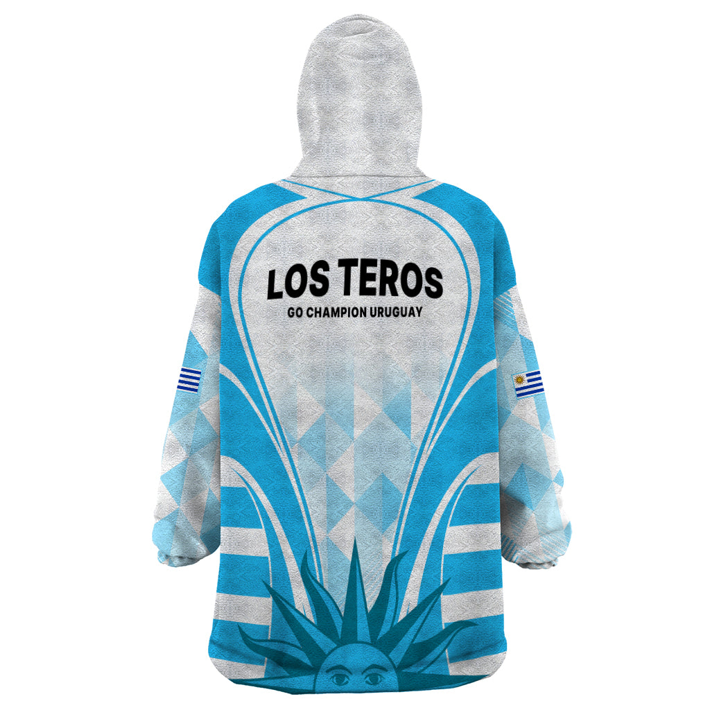 Uruguay Rugby Wearable Blanket Hoodie World Cup 2023 Go Los Teros - Wonder Print Shop