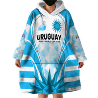 Uruguay Rugby Wearable Blanket Hoodie World Cup 2023 Go Los Teros - Wonder Print Shop