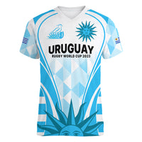 Uruguay Rugby Women V Neck T Shirt World Cup 2023 Go Los Teros - Wonder Print Shop