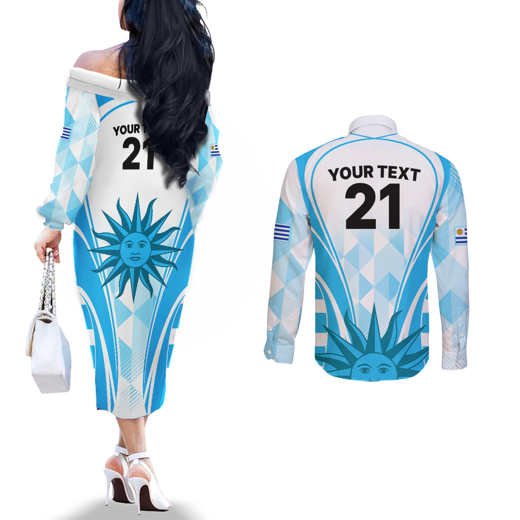 custom-uruguay-rugby-couples-matching-off-the-shoulder-long-sleeve-dress-and-long-sleeve-button-shirts-world-cup-2023-go-los-teros