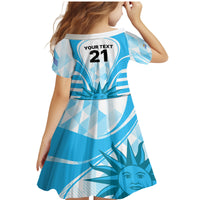 Custom Uruguay Rugby Family Matching Mermaid Dress and Hawaiian Shirt World Cup 2023 Go Los Teros LT9 - Wonder Print Shop