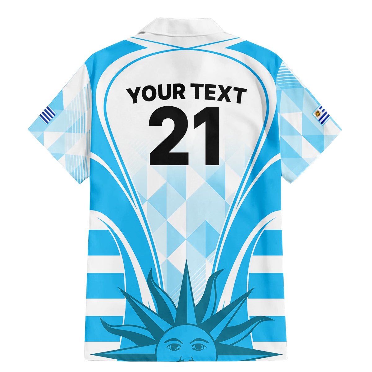 Custom Uruguay Rugby Family Matching Mermaid Dress and Hawaiian Shirt World Cup 2023 Go Los Teros LT9 - Wonder Print Shop
