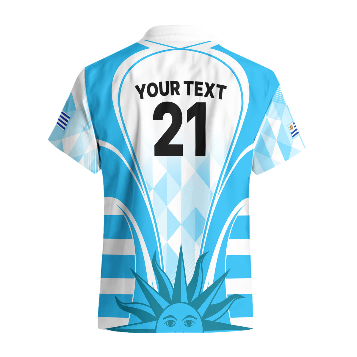 Custom Uruguay Rugby Hawaiian Shirt World Cup 2023 Go Los Teros - Wonder Print Shop