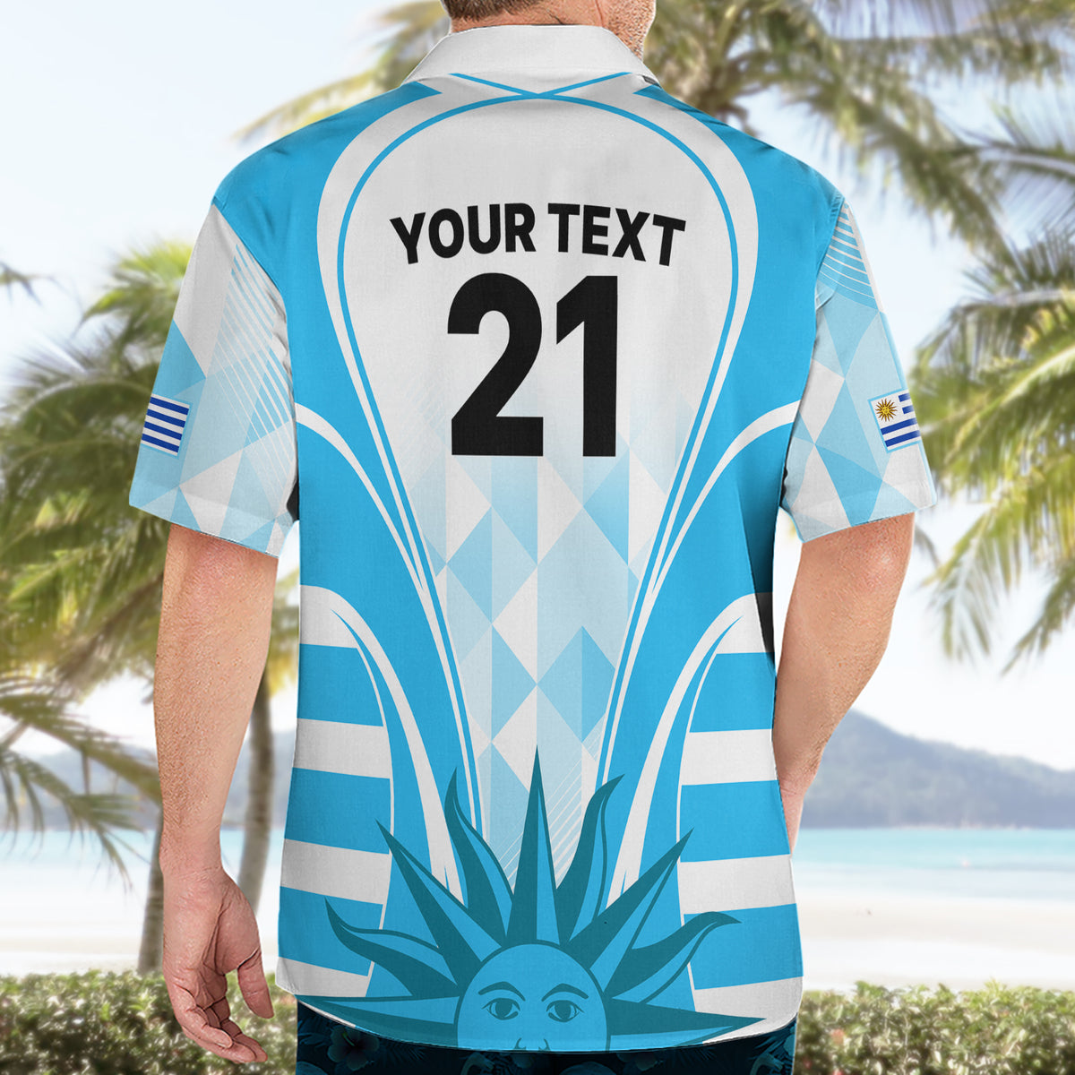 Custom Uruguay Rugby Hawaiian Shirt World Cup 2023 Go Los Teros - Wonder Print Shop