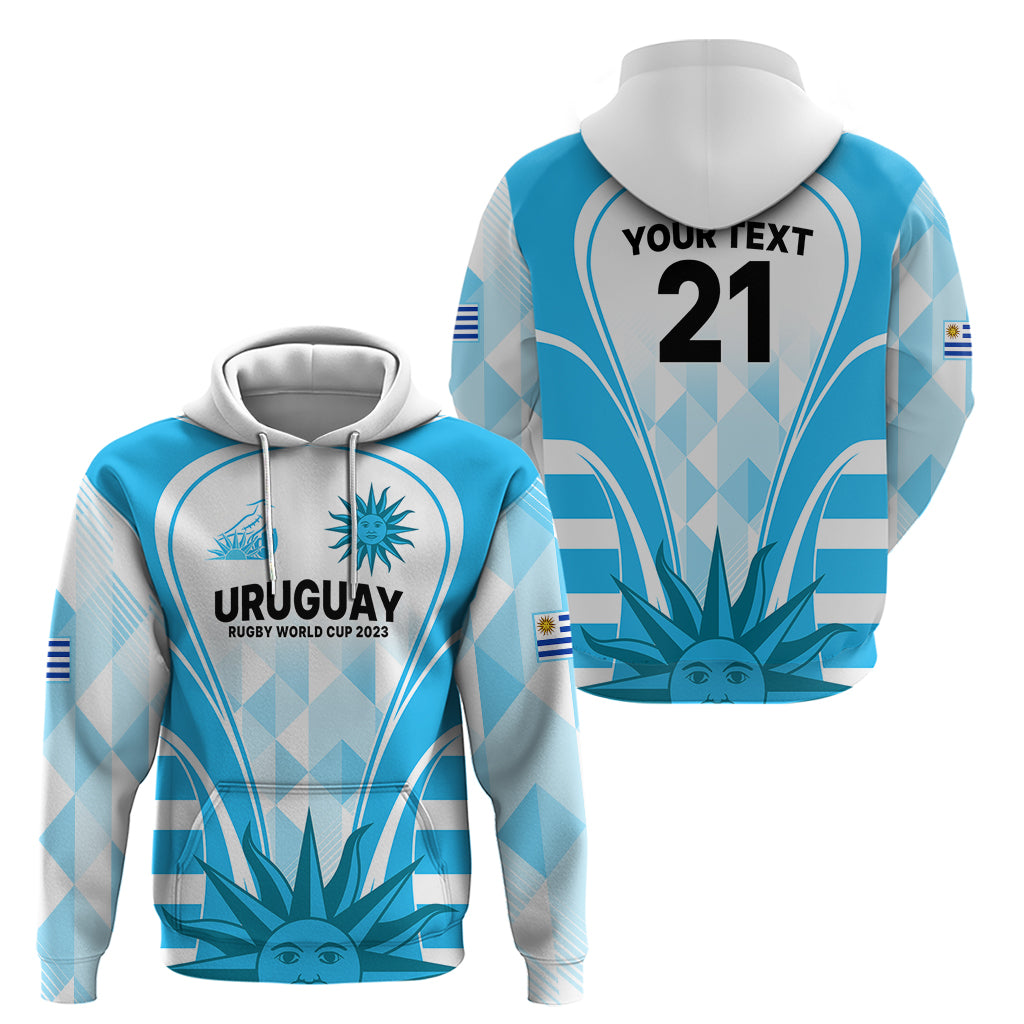 Custom Uruguay Rugby Hoodie World Cup 2023 Go Los Teros - Wonder Print Shop