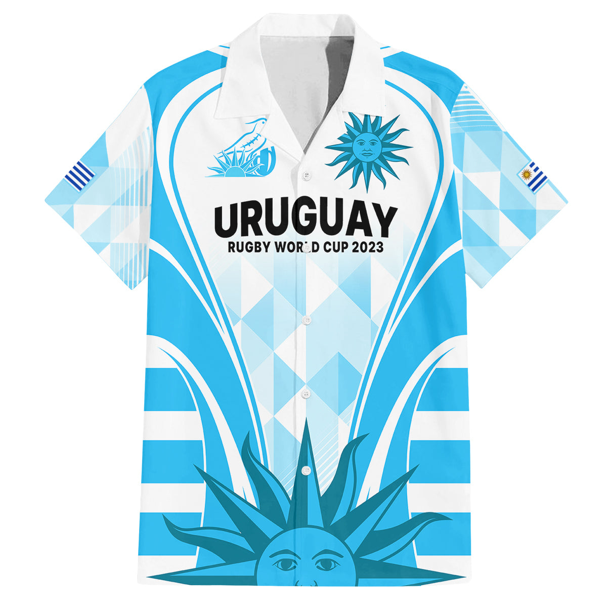 Custom Uruguay Rugby Kid Hawaiian Shirt World Cup 2023 Go Los Teros - Wonder Print Shop