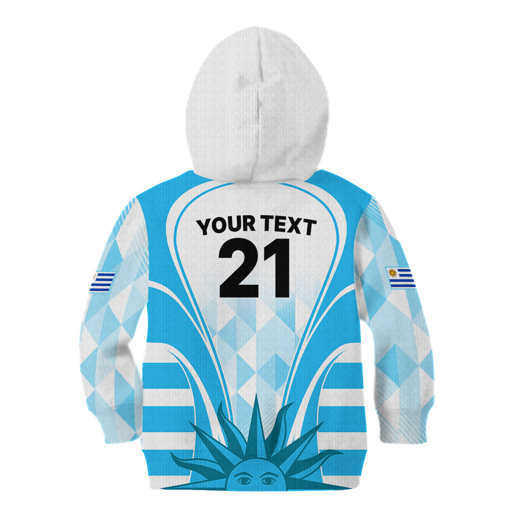 Custom Uruguay Rugby Kid Hoodie World Cup 2023 Go Los Teros - Wonder Print Shop