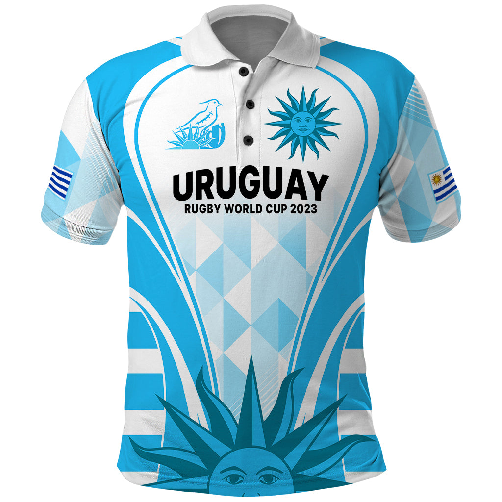 Custom Uruguay Rugby Polo Shirt World Cup 2023 Go Los Teros - Wonder Print Shop