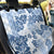 Vintage Hawaii Back Car Seat Cover Hibiscus Tapa Tribal With Hawaiian Quilt Pattern Blue LT9 - Wonder Print Shop