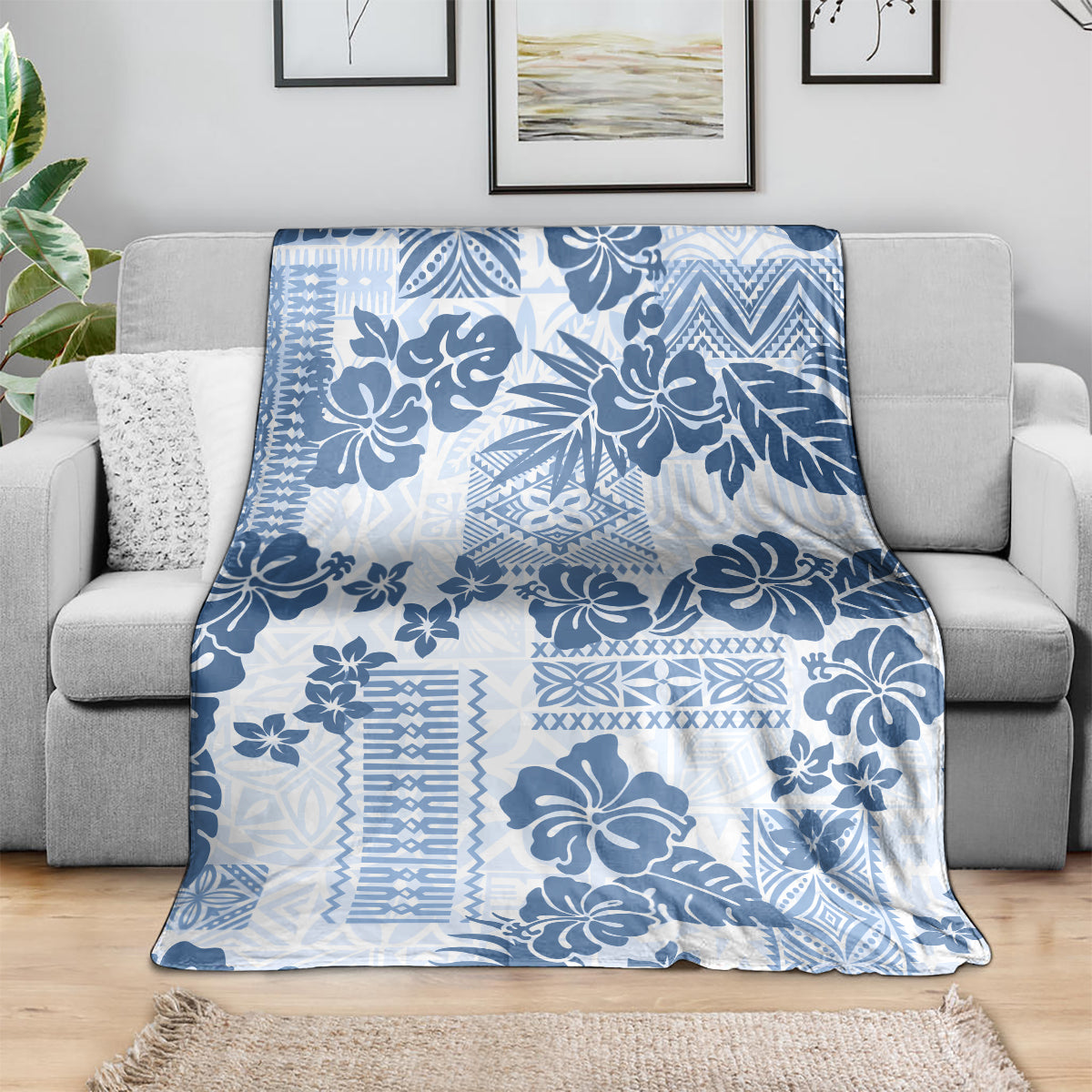 vintage-hawaii-blanket-hibiscus-tapa-tribal-with-hawaiian-quilt-pattern-blue