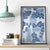 Vintage Hawaii Canvas Wall Art Hibiscus Tapa Tribal With Hawaiian Quilt Pattern Blue LT9 - Wonder Print Shop