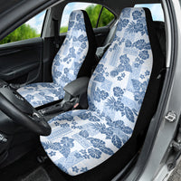 Vintage Hawaii Car Seat Cover Hibiscus Tapa Tribal With Hawaiian Quilt Pattern Blue LT9 - Wonder Print Shop