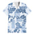 Vintage Hawaii Family Matching Summer Maxi Dress and Hawaiian Shirt Hibiscus Tapa Tribal With Hawaiian Quilt Pattern Blue - Wonder Print Shop