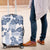 Vintage Hawaii Luggage Cover Hibiscus Tapa Tribal With Hawaiian Quilt Pattern Blue - Wonder Print Shop