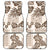 Vintage Hawaii Car Mats Hibiscus Tapa Tribal With Hawaiian Quilt Pattern Gold LT9 - Wonder Print Shop