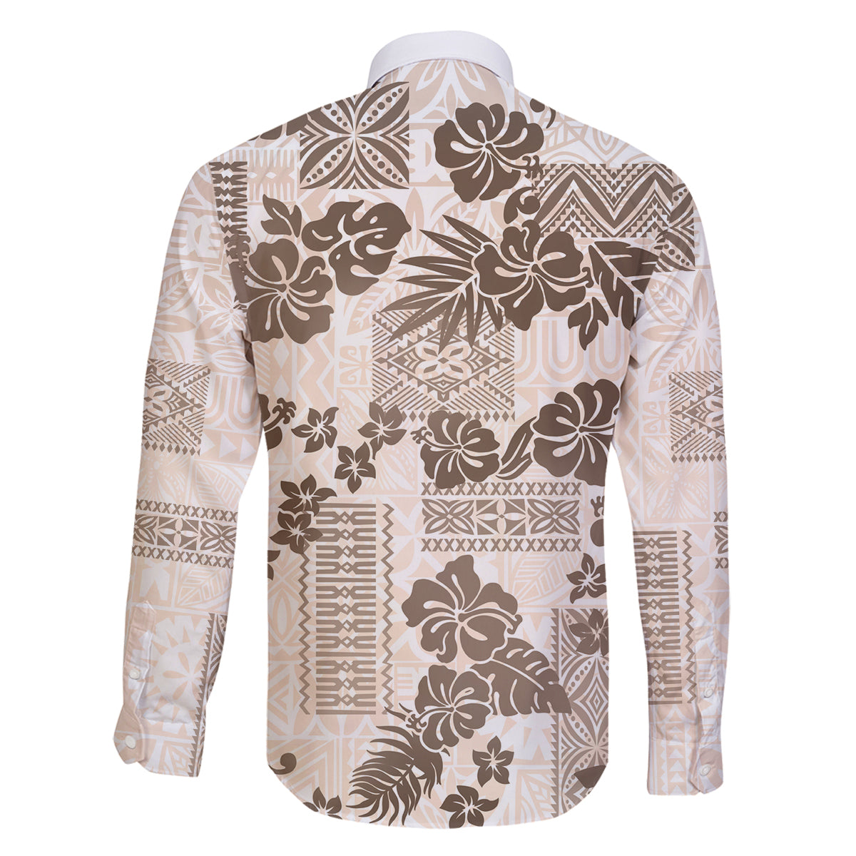 Vintage Hawaii Family Matching Off Shoulder Short Dress and Hawaiian Shirt Hibiscus Tapa Tribal With Hawaiian Quilt Pattern Gold LT9 - Wonder Print Shop