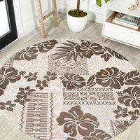 vintage-hawaii-round-carpet-hibiscus-tapa-tribal-with-hawaiian-quilt-pattern-gold