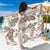 Vintage Hawaii Sarong Hibiscus Tapa Tribal With Hawaiian Quilt Pattern Gold - Wonder Print Shop