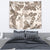 Vintage Hawaii Tapestry Hibiscus Tapa Tribal With Hawaiian Quilt Pattern Gold - Wonder Print Shop